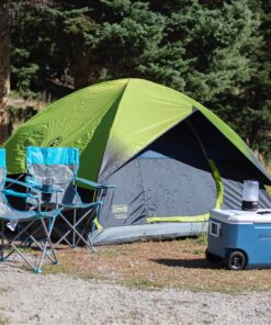 Coleman Dark Room Sundome Camping Tent, 4/6 Person Tent Blocks 90% of Sunlight and Keeps Inside Cool, Lightweight Tent for Camping Includes Rainfly, Carry Bag, and Easy Setup 4 Person 44 91ki14ytngL