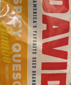 DAVID Seeds Jumbo Sunflower, Limited Edition Javier Baez Spicy Queso, 5.25 oz 5.25 Ounce (Pack of 1) 19 91kqdywx2wL