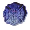 Fire Fighter Shield Cookie Cutter and Stamp #1078