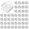 Syrtenty TENS Unit Pads 2"X2" 44 Pcs, 3rd Gen Reusable Latex-Free Replacement Pads Electrode Pads with Upgraded Sticky Electrode Pads Gel and Non-Irritating Design for Muscle Stimulator Electrotherapy 11 91l1ebATnML