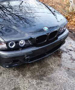 2x Euro Front Center Kidney Grille Grill For 97-03 BMW E39 5-Series 520 523 525 528 530 535 540 M5 4DR 4 Door (Matte Black) 21 91l7W42TcAL