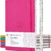 Cute Large B5 Dot Journal - Enjoy Bullet Journaling with a Soft Cover 7x10-inch, Non-Bleed Thick 120gsm Paper, Dotted Journal in Pink, Japanese Edge Motif, Faux Leather Lay Flat Dot Notebook - ZenART French Rose 120gsm