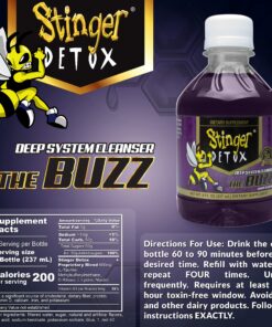 Stinger Detox Buzz 5X Extra Strength Drink – Grape Flavor – 8 FL OZ - 2 Pack 8 Fl Oz (Pack of 2) 26 91lDb lSDL