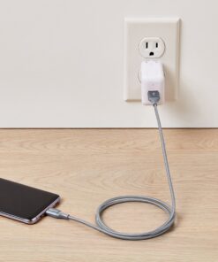 Amazon Basics USB-C to USB-A 2.0 Fast Charger Cable, Nylon Braided Cord, 480Mbps Speed, USB-IF Certified, for Apple iPhone 15, iPad, Samsung Galaxy, Tablets, Laptops, 3 Foot, Dark Gray 3 Feet Type-A 2.0 Dark Grey 13 91lFMlr8TL