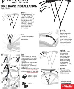 Ventura Economical Bolt-On Bicycle Carrier Rack, Adjustable Fit for 26"/28"/700c, Steel , Black 31 91lFdbzsRnL