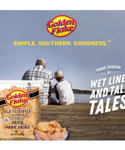Golden Flake Pork Rinds, Original – Keto Friendly Snack with Zero Carbs per Serving, Light and Airy Pork Skins with the Perfect Amount of Salt, 3 Oz - Pack of 16 3.00 Ounce (Pack of 16) 14 91lHlOjp00L