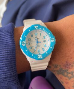 Casio Women's LRW-200H-2BVCF Stainless Steel Watch with White Resin Band 17 91lLLi8QcL