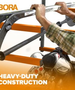 Bora Wood Organizer and Lumber Storage Metal Rack with 6-Level Wall Mount – Indoor and Outdoor Use, In Orange | PBR-001 50 91lQ8eJouqL