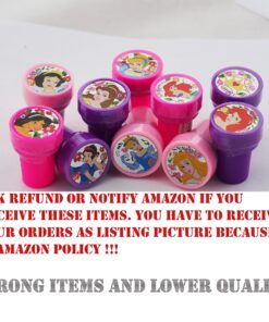 Princess Disney 10 Assorted Self Inking Stampers Party Favor 12 91lRwHdGr5L