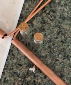 Copper Dowsing Rod - 99.9% Pure Copper - Water Divining Witching, Energy Healing, Paranormal, Ghost Hunting, Gold, Yes No Questions. Instructions and Bonus Pendulum - 5x13 Inch Divining rods 25 91lVXgPI0EL