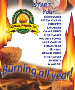 Lightning Nuggets N50VBOX Firestarters Box of Fire-Starting Nuggets, 50 Count,Tan Tan 16 91lacDBoOL 1