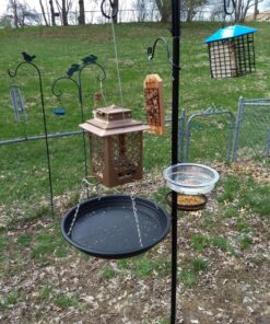 Stokes Select Bird Feeder, Metal Hopper Bird Feeder, 4 Feeding Ports, 3.6 lb Bird Seed Capacity, Copper Finish 40 91lgF42iCQL