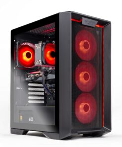 Skytech Gaming Nebula Gaming PC Desktop – AMD Ryzen 5 5600X 3.7 GHz, NVIDIA RTX 4070, 1TB NVME SSD, 16GB DDR4 RAM 3200, 600W Gold PSU, 11AC Wi-Fi, Windows 11 Home 64-bit,Black 5600X | 4070 24 91ljCa4EynL