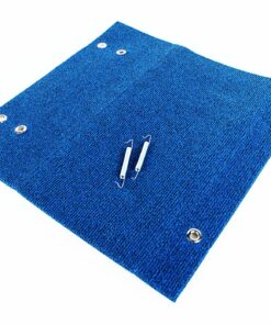 Alternative view of Camco Wrap Around Step Rug | Protects Your RV from Unwanted Tracked in Dirt | Works on Electrical and Manual RV Steps | Blue (42924)