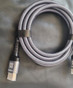 10K 8K HDMI 2.1 Cable 2-Pack 6.6FT, Highwings Certified 48Gbps Ultra High Speed Slim HDMI Cord, Support 4K@120Hz 8K@60Hz, HDCP 2.2&2.3, Dynamic HDR,eARC,DTS:X, Compatible with Roku TV/HDTV/PS5/Blu-ray 6.6 feet Grey 25 91lmOecQZtL