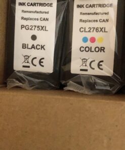 Abfray PG-275 XL/CL-276 XL Multi Value Pack Compatible for PIXMA TS3520 TS3522 and TR4720 TR4722 Printers, Remanufactured Replacement PG275/CL276 High Yield Ink Cartridge for Printer 35 91lxYwL lAL