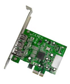 StarTech.com 3 Port 2b 1a 1394 PCI Express FireWire Card Adapter - 1394 FW PCIe FireWire 800 / 400 Card (PEX1394B3) PCIe 1394b 6 91lyXkpWCrL