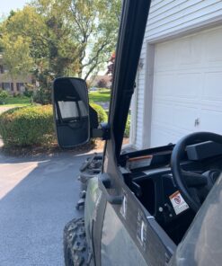 OxGord UTV Rear View Side Mirrors Shatter-Proof, Universal Best for 1.6" - 2" Roll Cage Bar, Adjustable Arm - High Impact Tempered Glass 2-pack Side View 34 91m Ph8Dh L