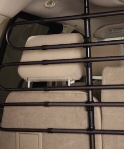 Guardian Gear Vehicle Pet Barrier, Strong, Sturdy, Pressure-Mounted, and Heavy-Duty Adjustable Steel Rubber - Black Basic Barrier 15 91m0a2Q7B2L