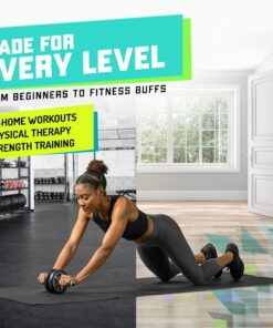 Elite Sportz Ab Roller Wheel - Gym & At Home Ab Workout Equipment with 2 Wheels to Exercise Core Abdominal Muscles - Strength Training Accessories for Abs 28 91m0q uzcsS