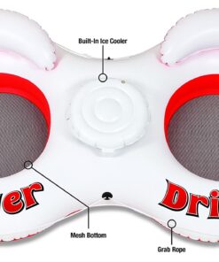 Alternative view of Pittman Outdoors River Drifter Inflatable Water Float Tube with Ice Chest Cooler, 2 Person Two Person