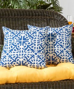 Greendale Home Fashions Outdoor Accent Pillows, Indigo, Set of 2 22 91mDcTPhbBL
