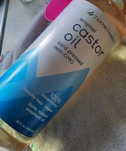Home Health Original Castor Oil - 32 Fl Oz - Promotes Healthy Hair & Skin, Natural Skin Moisturizer - Pure, Cold Pressed, Non-GMO, Hexane-Free, Solvent-Free, Paraben-Free, Vegan (50132) 41 91mFB9iRgAL 1