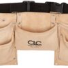 CLC Custom Leathercraft I370X3 Heavy Duty Suede Construction Work Apron & Steel Hammer Loop, 8 Pocket 3 91mFJszfbBL