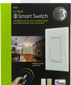 GE Z-Wave Wireless Smart Lighting Control Light Switch, On/Off Paddle, In-Wall, White & Lt. Almond Paddles, Repeater & Range Extender, Zwave Hub Required- Works with SmartThings Wink and Alexa, 12722 Previous Gen. Switch 17 91mOVEiv1cL