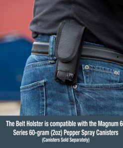 Alternative view of SABRE Nylon Belt Holster for Magnum 60 Series, Fits 60 Gram (2 Ounce) Models, Provides Quick Access To Protection, Durable Design, Velcro Closure