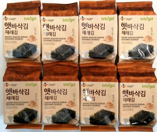 CJ Premium Roasted Seaweed Snack 5g -(Pack of 8) 0.18 Ounce (Pack of 8)