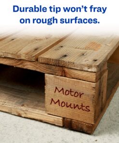 Avery Marks A Lot Permanent Markers, Large Desk-Style Size, Chisel Tip, Water and Wear Resistant, 12 Red Markers (08887) 18 91mXRuDWGWL