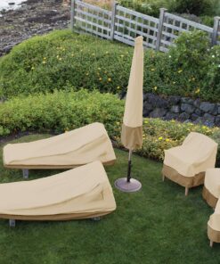 Classic Accessories Veranda Water-Resistant 8 Foot Log Rack Cover, Patio Furniture Covers 96"L x 24"W x 42"H 37 91mdMmvbhRL 1