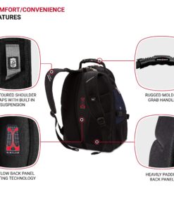 Alternative view of SwissGear 1900 Scansmart TSA 17-Inch Laptop Backpack, Blue/Black 19-Inch