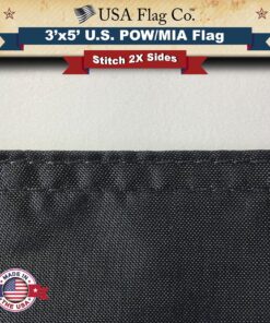 POW MIA Flag by USA Flag Co. is 100% American Made: The BEST 3x5 Outdoor POW-MIA Flags, Made in the United States of America 21 91mjbQZzxZL