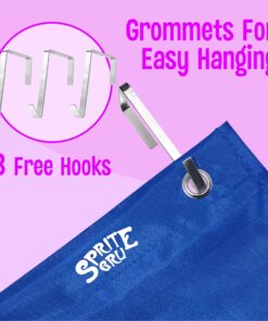 Calendar Pocket Chart, Classroom Monthly Pocket Chart with 76 Cards (68 Illustrated Activity Cards, 8 Dry Erase Blank Cards) plus 3 Over Door Metal Hangers for Classroom Home Preschool (20" x 19") Blue-style 2 20” X 19” 9 91mkka2WLcL