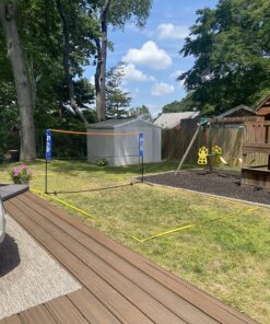 JOOLA HIT MIT Adjustable Height Portable Badminton Net Set - Competition Multi Sport Indoor or Outdoor Net for Playing Pickleball, Kids Volleyball, Soccer Tennis, Lawn Tennis - Easy and Fast Assembly 10 FT 28 91ml9IcnL6L