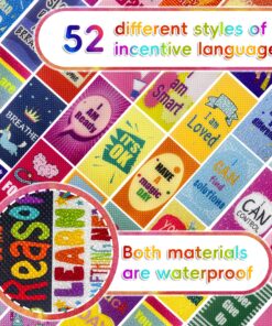 Alternative view of 52 Pieces Quiet Strips for Anxiety Sensory Stickers Two Textures Calm Sensory Stickers for Phones, Books, Water Bottles, Notebooks, Desks, etc. Adult Teen Anxiety and Stress Relief Toys (52 Patterns)