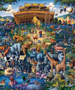 Alternative view of Dowdle Folk Art Puzzles - Noah's Ark Puzzle, 500 Pieces