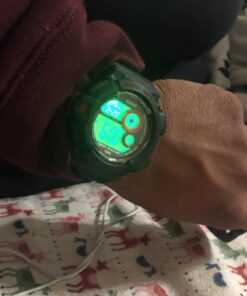 FANMIS Mens Military Multifunction Digital Watches 50M Water Resistant Electronic 7 Color LED Backlight Black Sports Watch red 32 91mxeRs FtL