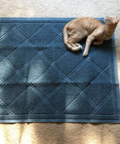 Iprimio Cat Litter Box Mat, 42x36", Gray - Cat Litter Trapping Mat - Mesh Mat Catches Litter - Kitty Litter Mat - Large Cat Litter Mat - Repels Odor, Easy Clean Non Slip Kitty Litter Trapper Mats 42x36 - Gray 33 91myGJD6L