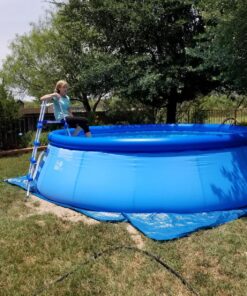 Intex 15ft X 48in Easy Set Pool Set with Filter Pump, Ladder, Ground Cloth & Pool Cover 17 91n5PxSX7DL