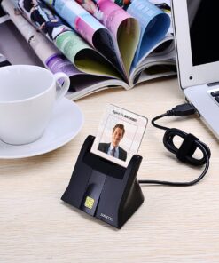 Saicoo CAC Reader DOD Military USB Common Access CAC Smart Card Reader - Compatible with Mac OS, Win (Vertical Version) CAC Card reader V2 10 91n6CnzAiaL