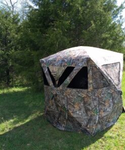 Ameristep Care Taker Kick Out Pop-Up Ground Blind, Premium Hunting Blind Realtree Edge 33 91n70GcNL