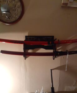 Eforlife Sword Holder Wall Mount Samurai Sword Display Stand Sword Bracket Hanger for Katana Wakizashi and Standard Swords 龍-Dragon 4-Tier 22 91n7kkeMxL