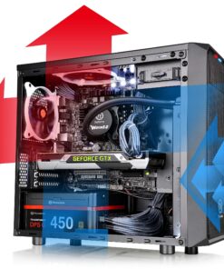 Thermaltake Versa H15 SPCC Micro ATX Mini Tower Computer Chassis CA-1D4-00S1NN-00, Black Computer Case 56 91nBAcEP41L