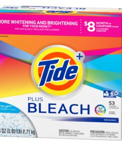 Tide Laundry Detergent with Bleach Powder, Orange, Original, 95 Ounce (Packaging May Vary) 5.93 Pound (Pack of 1) 8 91nHrnvqmxL