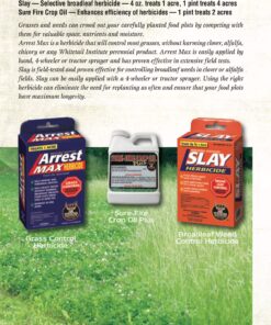 Whitetail Institute Arrest Max Selective Grass Control Herbicide Specifically Developed for Deer Food Plots, 1 Pint 16 91nKJdYQ7gL