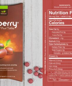 mberry Miracle Berry Tablets, Miracle Fruit Snacks, 10 Count.12 Ounce, Pack of 1 24 91nLmoHhI6L
