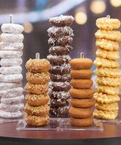 Darice Victoria Lynn Clear, 5 Piece Set with Two 10” and Three 15 Display Treats at Weddings, Showers and Other Ev Acrylic Donut Stands 22 91nVS7uk6wL